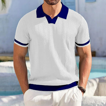 Casual Knit Polo Shirt