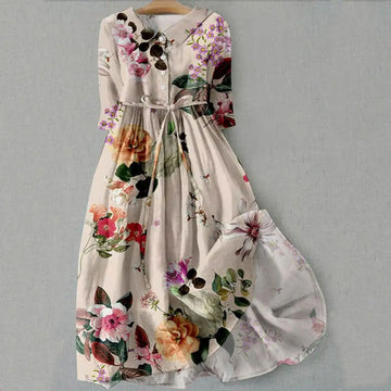 Boho Floral Midi Dress